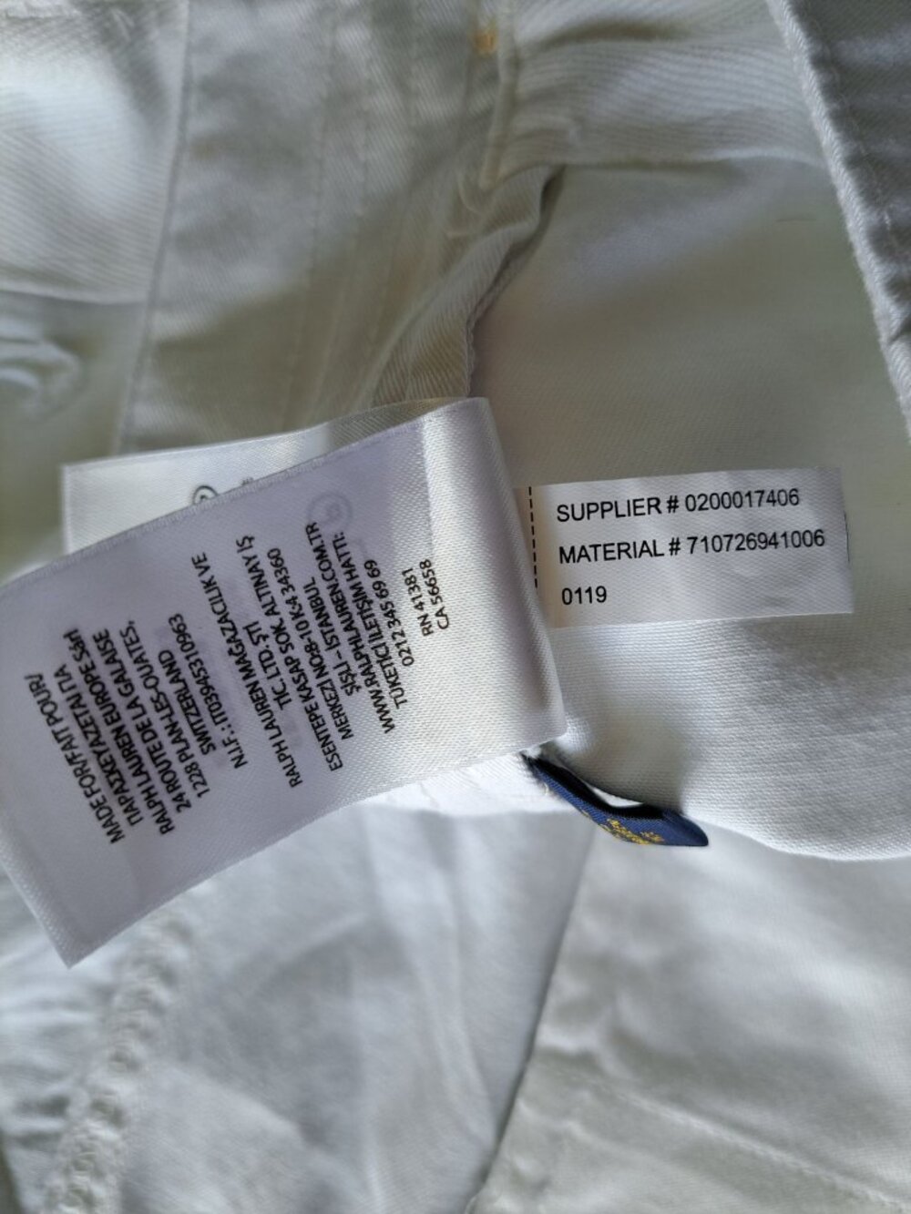 Polo Ralph Lauren Size 40 White Relaxed Fit Cargo Shorts Cotton Pony Logo Beach - Picture 9 of 15
